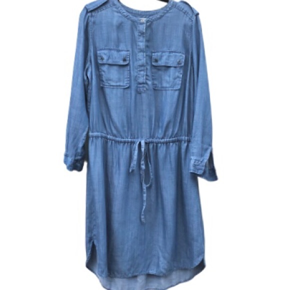 TWO BY VINCE CAMUTO CHAMBRAY SHIRT DRESS! - Picture 4 of 6